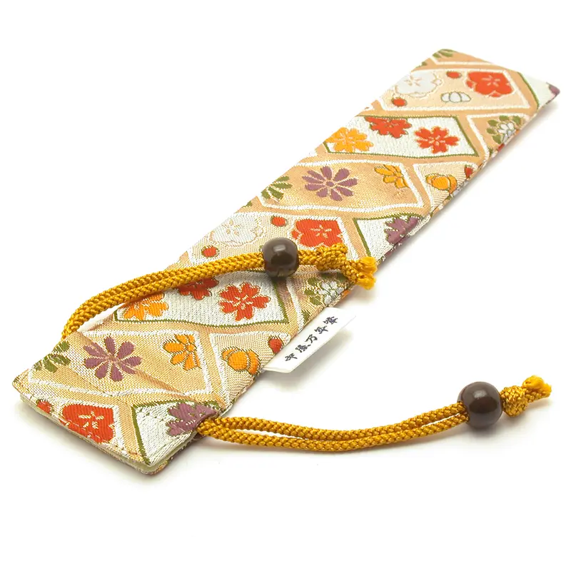 Nakaya Kyoto 'Nishijin-Kyoto' textiel pen etui,wit