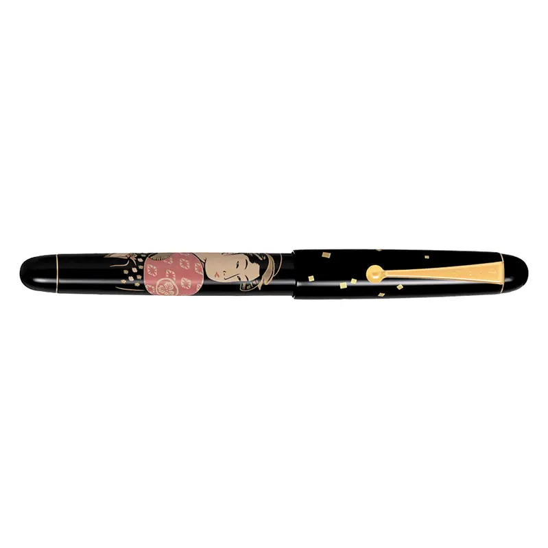 Namiki Nippon Art Ukiyo-e Ohisa Takashima (Geisha en de kunst van de waaier) vulpen