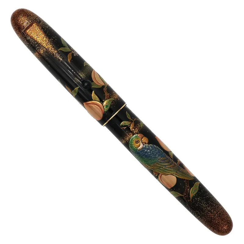 Namiki Yukari Royale Parrot with peach fountain pen