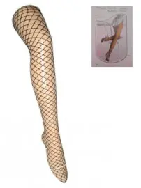 Netpanty zwart grote mazen mt. One size