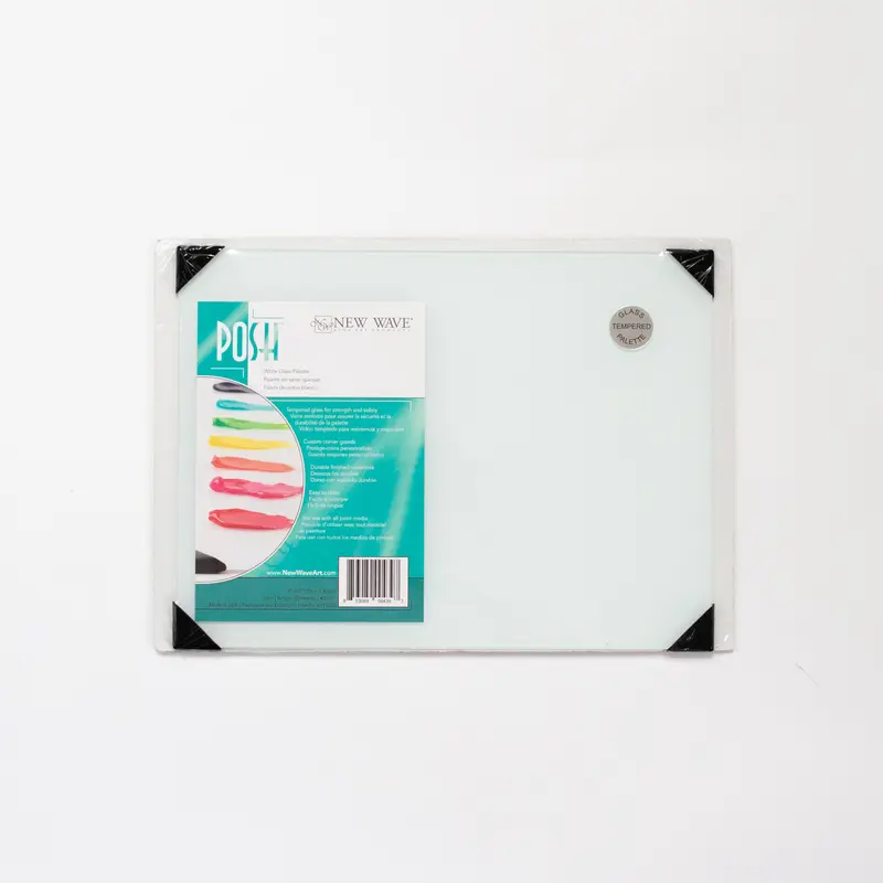 New Wave POSH White Glass Table Top Palette 22,8x30,5cm