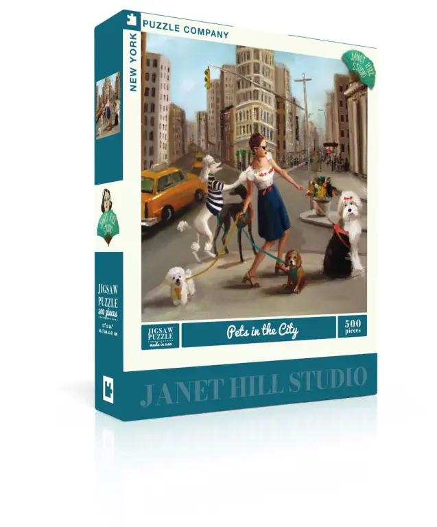New York Puzzle Company Puzzel Huisdieren in de Stad - 500 stuks
