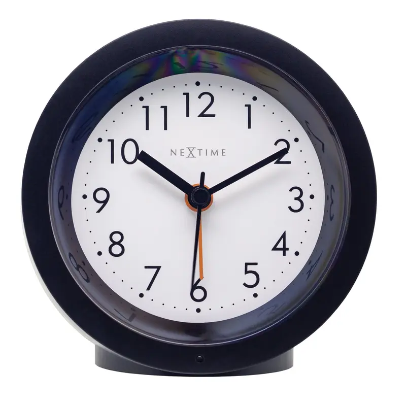 NeXtime Circle Tafelwekker zwart Ø10,5 cm