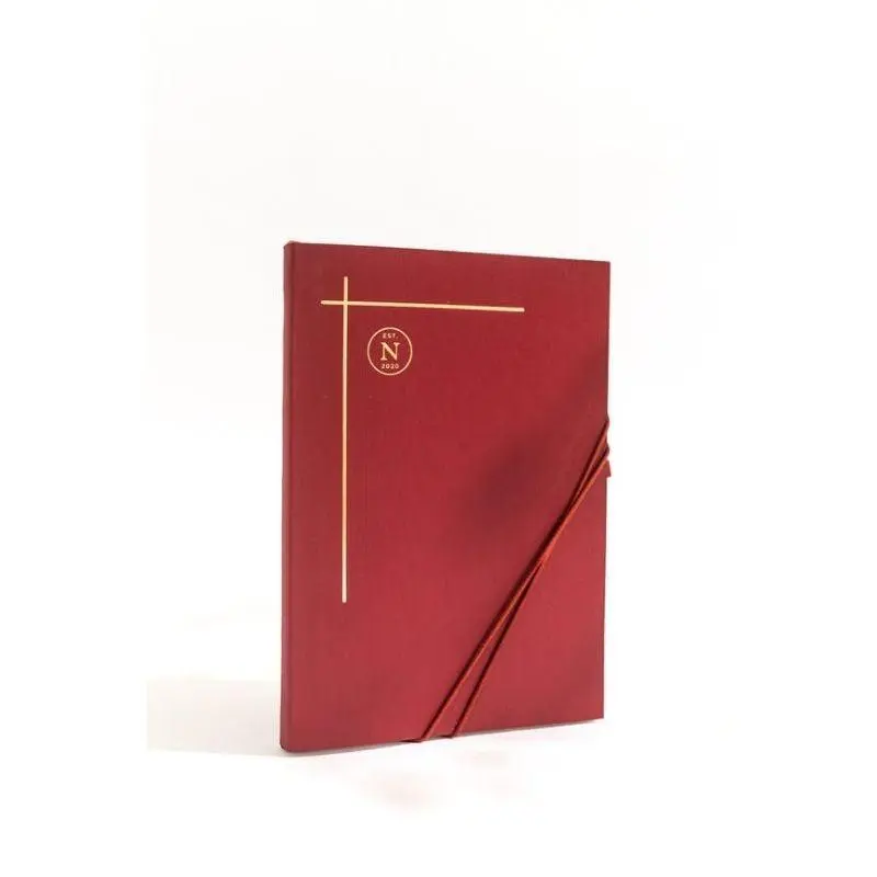 Nez Living Vegan Bio-leather Notebook Lilly | Medium | Ruby