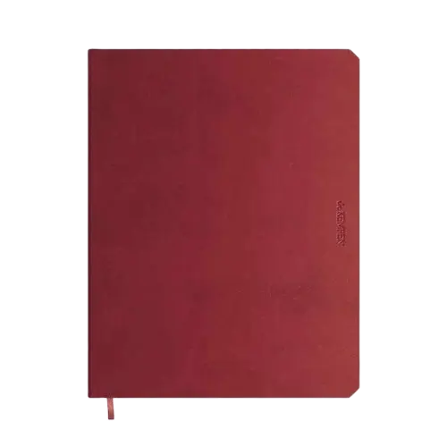 Notitieboek bordeaux rood