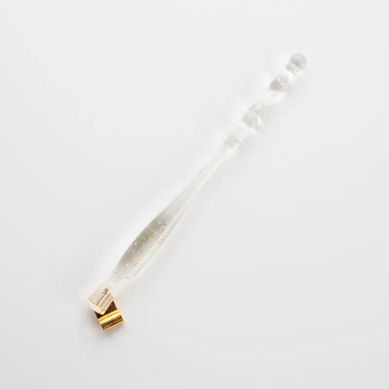 Oblique Penholder Gold flakes