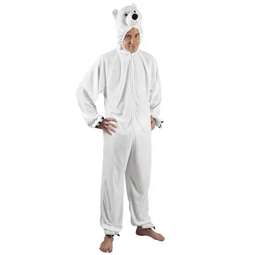 Onesie ijsbeer pluche (max. 1.65m)