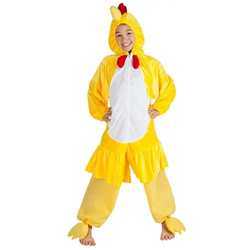 Onesie kip pluche (max. 1.40m)