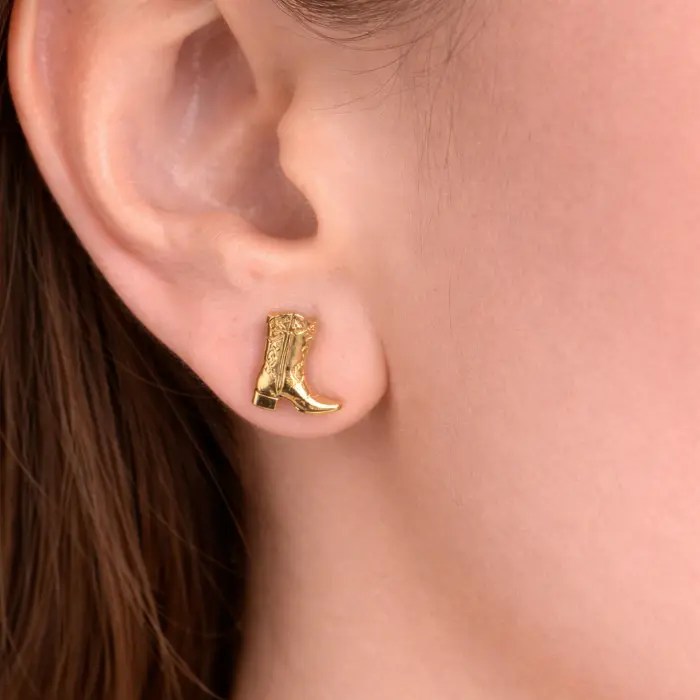 Oorbellen cowboy goud #669