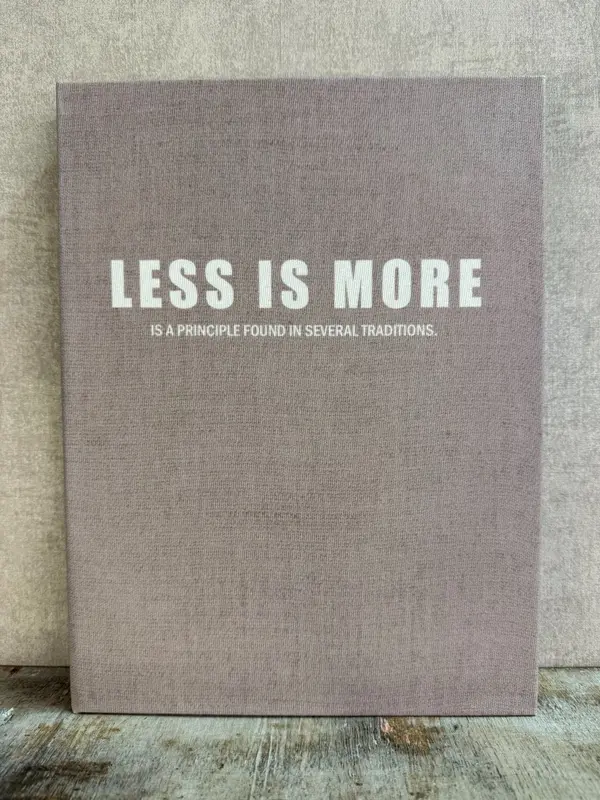 Opbergboek Less is More