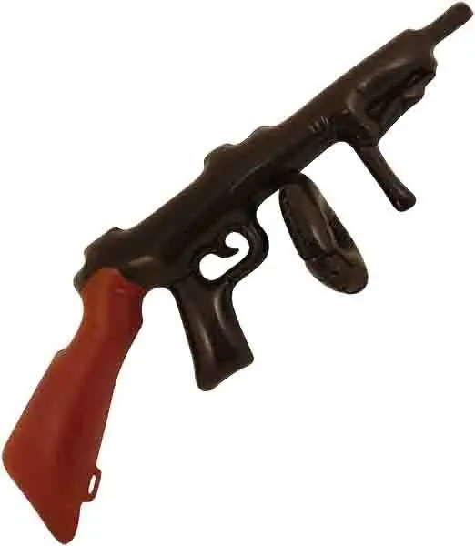 Opblaas tommy gun 80cm