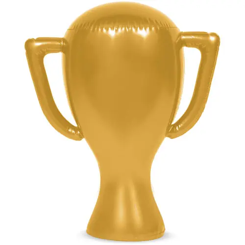 Opblaasbare trofee goud 45cm