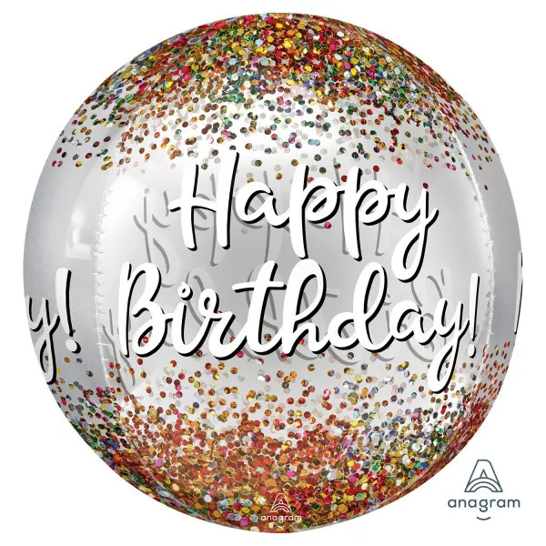 ORBZ - Sequins Happy Birthday - A38cm x 40cm