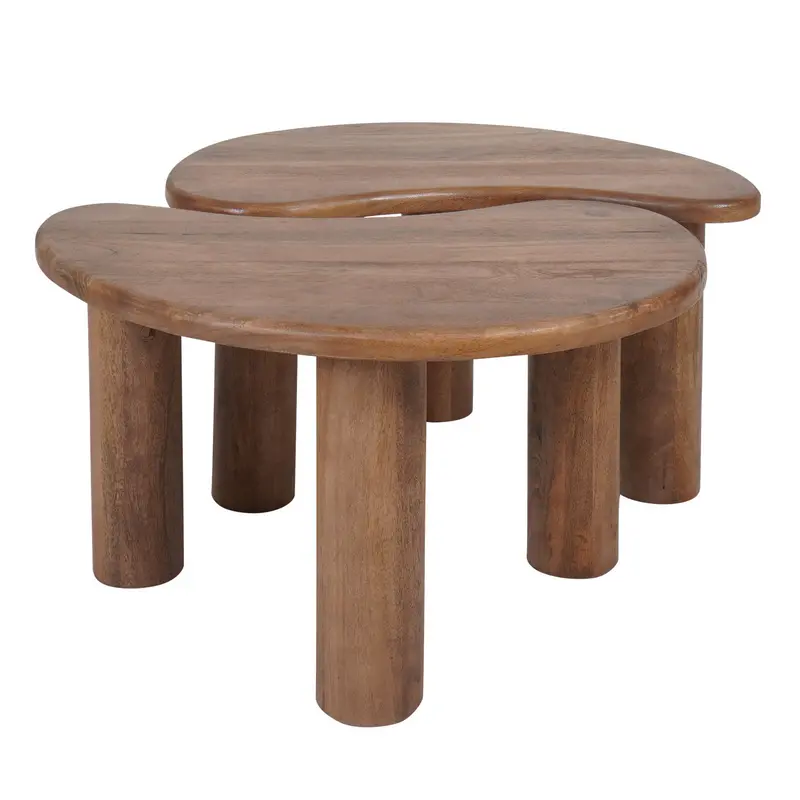 ORGANISCHE SALONTAFEL | LINA | MANGOHOUT | SET VAN