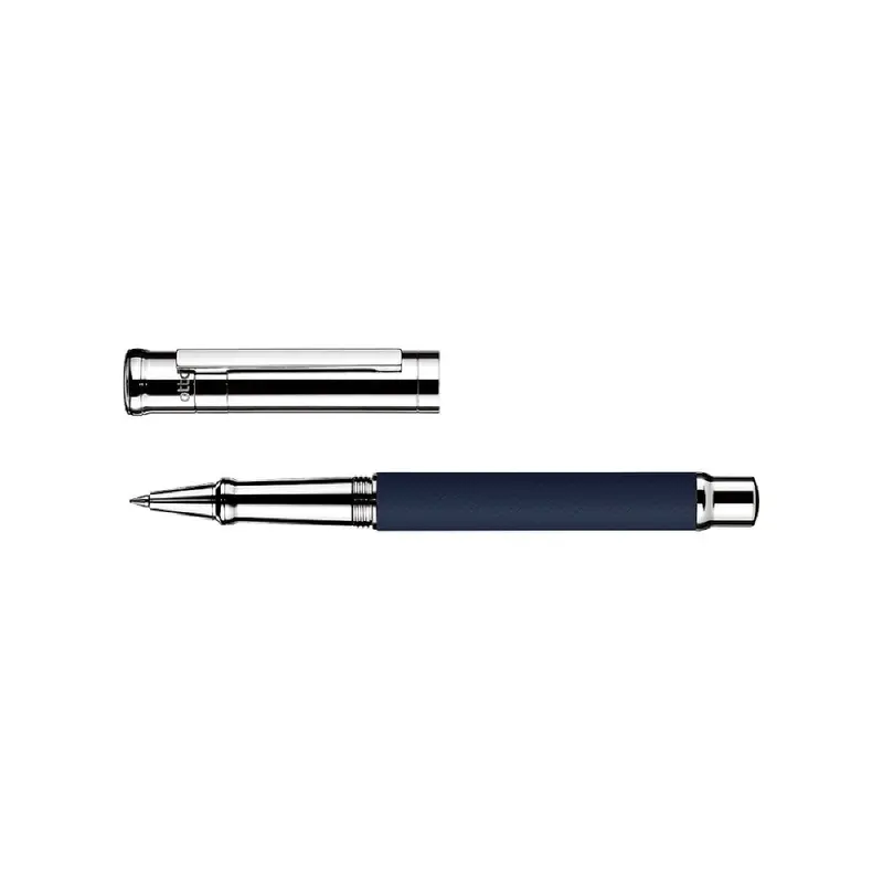 Otto Hutt Design04 Checkered Blauw matt PVD rollerbal