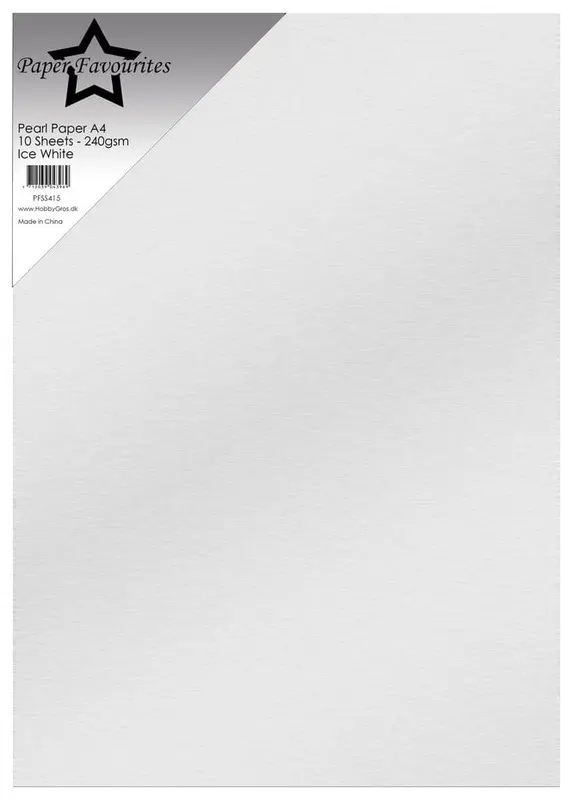 Paper Favourites - Pearl Paper Ice White (10pcs)
