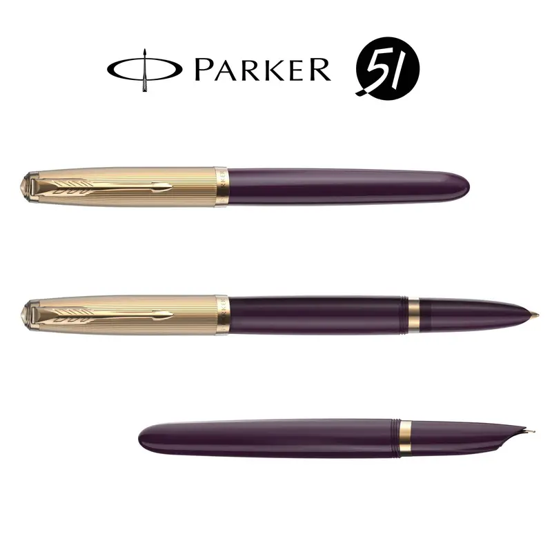 Parker 51 Deluxe Plum GT vulpen
