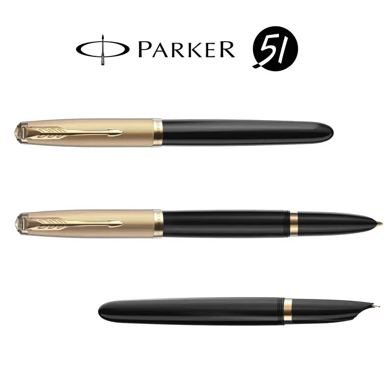 Parker 51 Deluxe zwart GT vulpen