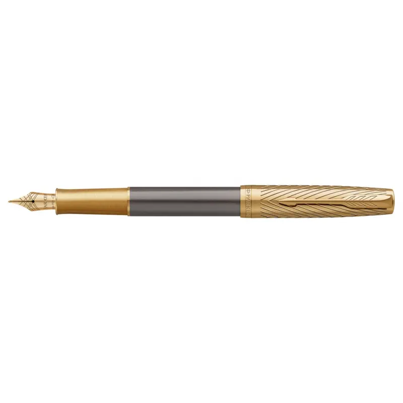 Parker Sonnet Pioneers Collection Arrow Grey Lacquer GT vulpen