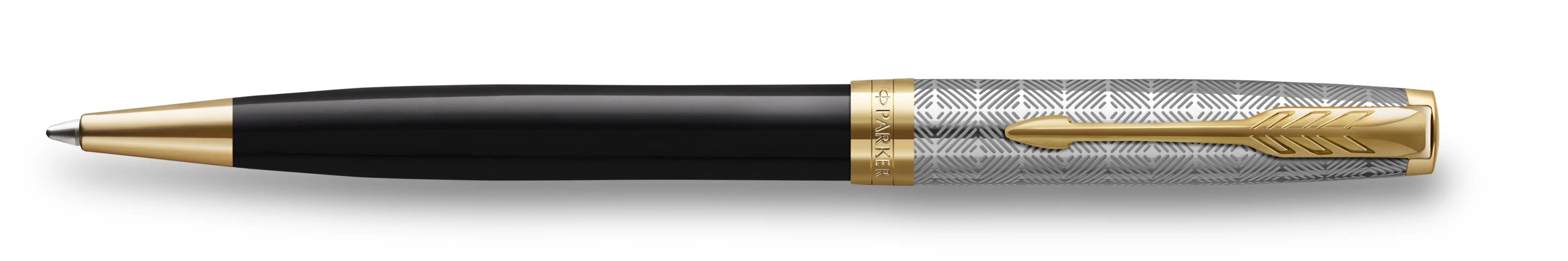 Parker Sonnet Premium Metal & Black Lacquer CT balpen