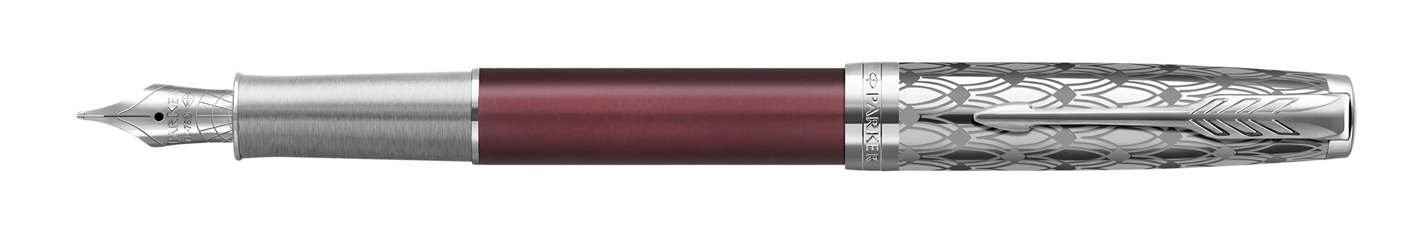 Parker Sonnet Premium Metal & Red Lacquer CT vulpen