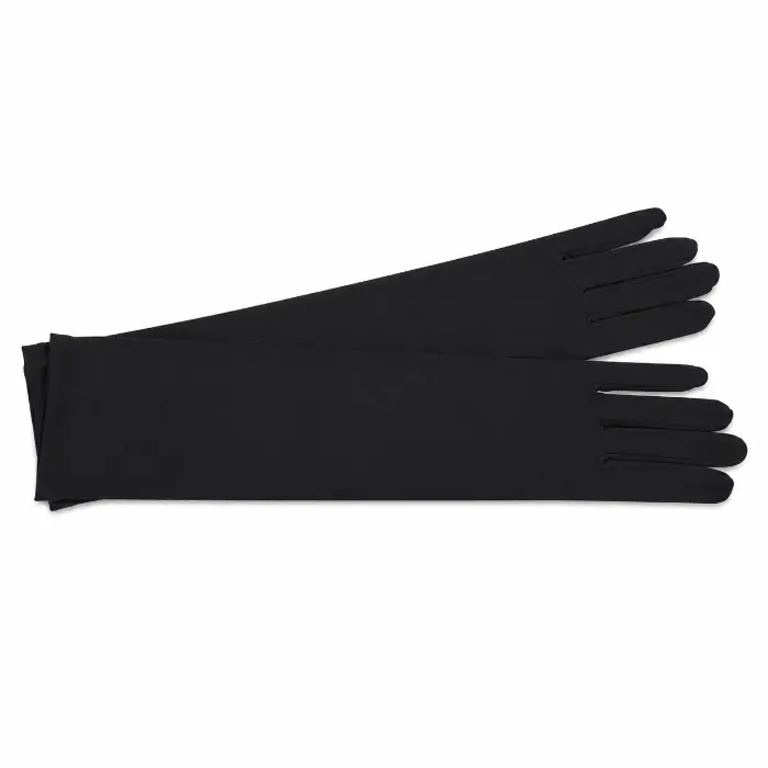 Party handschoenen zwart lang