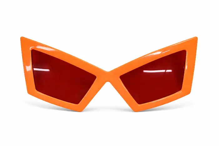 Partybril vlinder oranje
