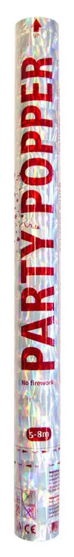 Partyshooter zilver 57cm