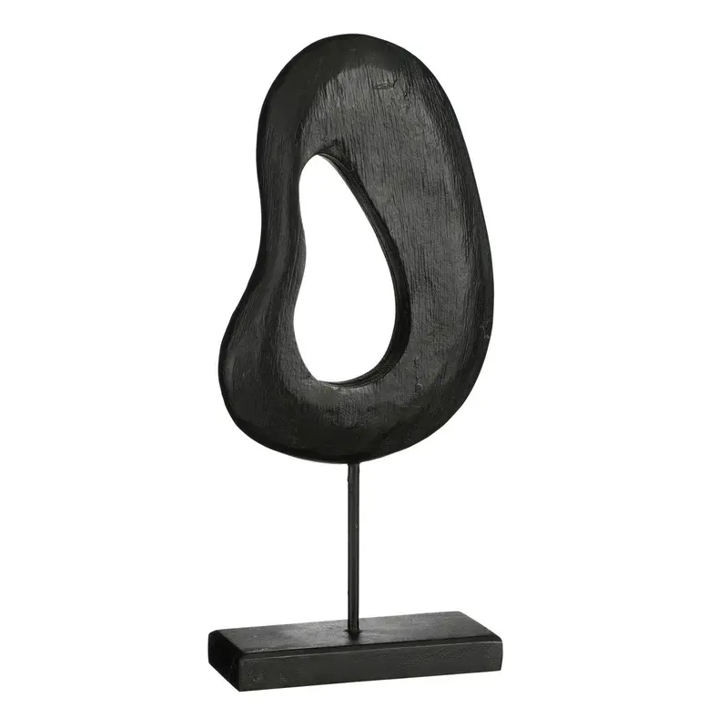 Pastina Ornament op Voet Zwart