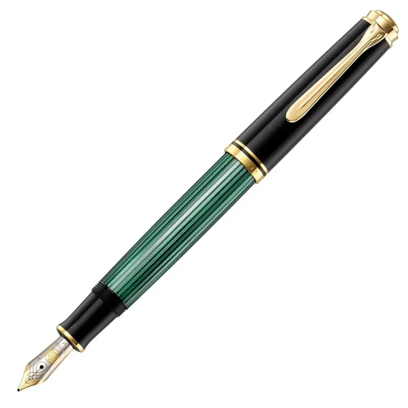 Pelikan M600 black green fountain pen