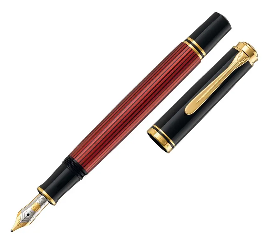 Pelikan M600 black red fountain pen