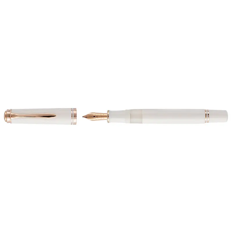 Pelikan Souverän M600 White & Rose Gold Vulpen