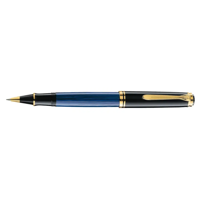 Pelikan Souverän R400 Zwart/Blauw roller
