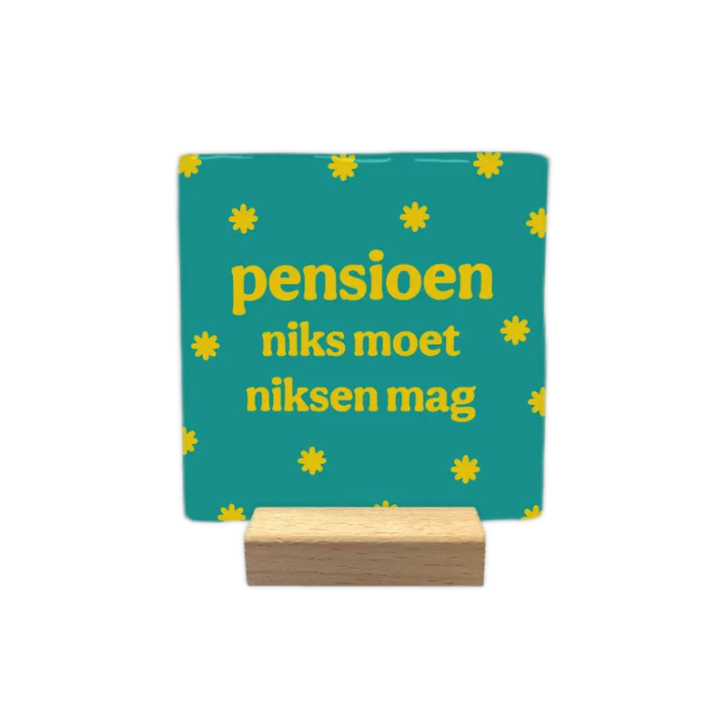 Pensioen niks moet niksen mag