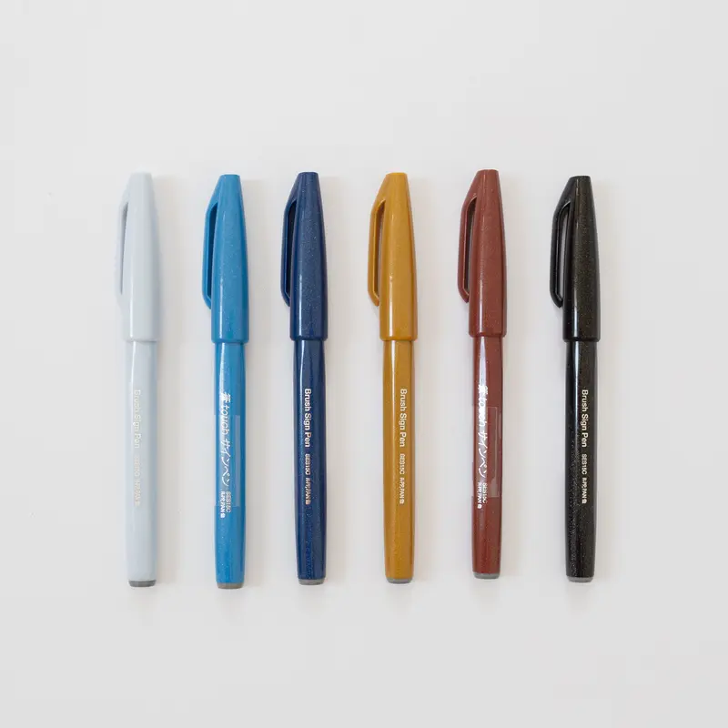 Pentel Touch Brush Sign set 6 City crush