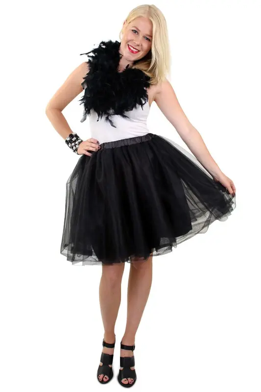 Petticoat tule deluxe zwart