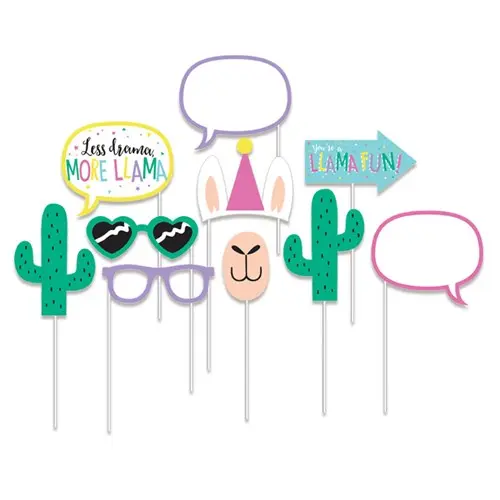 Photoboothset Llama party (10st)