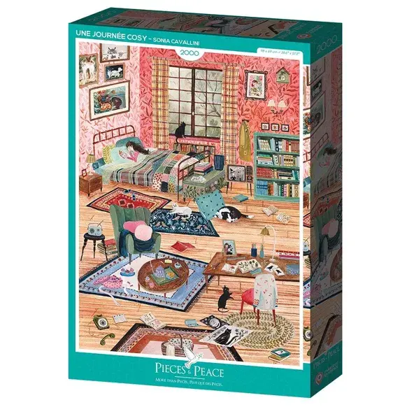 Pieces & Peace Une Journée Cosy Puzzel | 2000 Stukjes