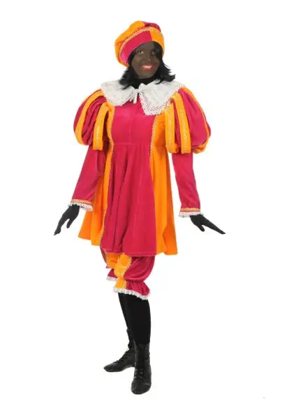Piet jurk de luxe mt. S rood/blauw#2