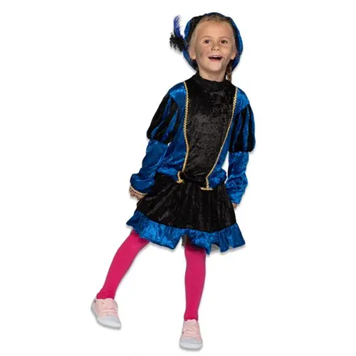 Pietjurkje met petticoat blauw mt. 128