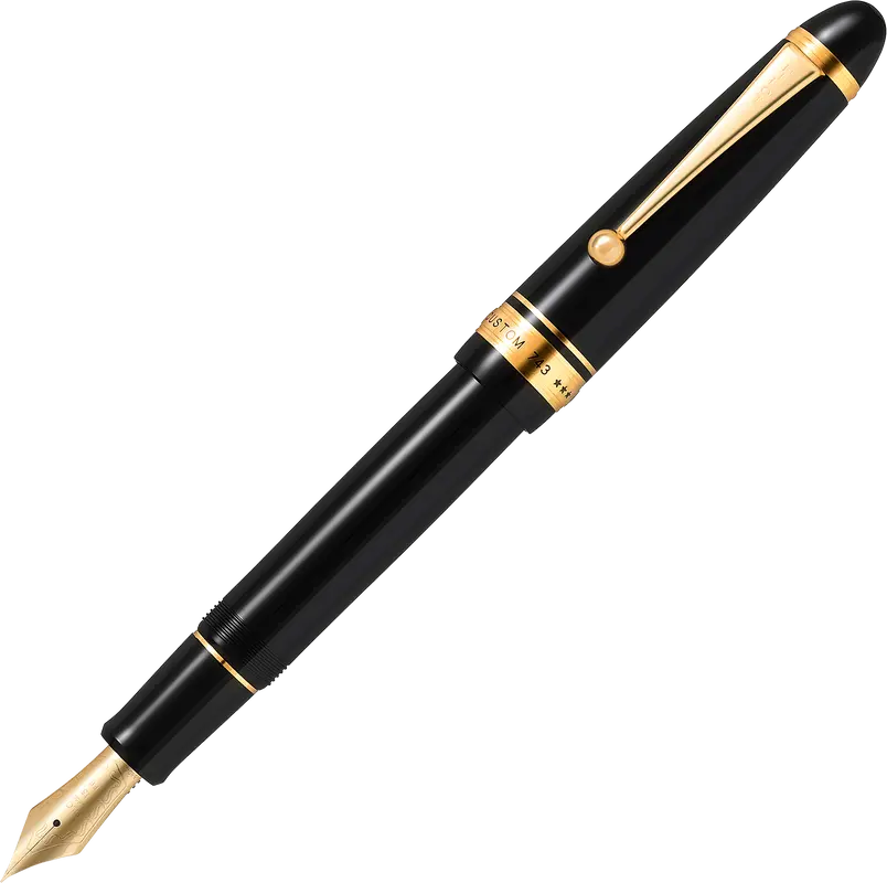 Pilot Custom 743 Black fountain pen