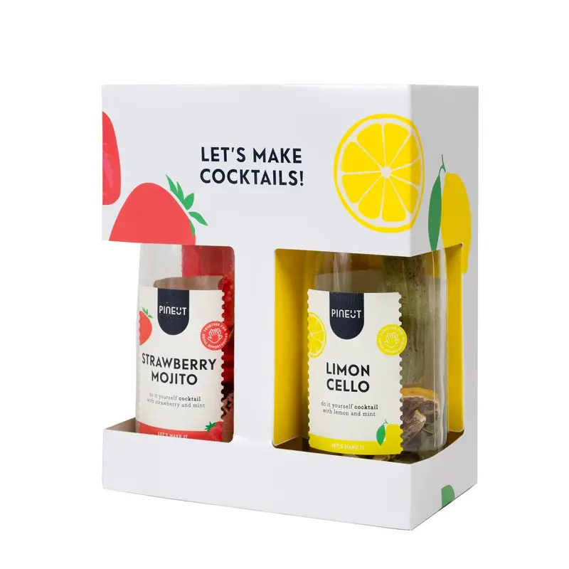 Pineut Cocktail | Giftpack | Strawberry Mojito & Limoncello BIO