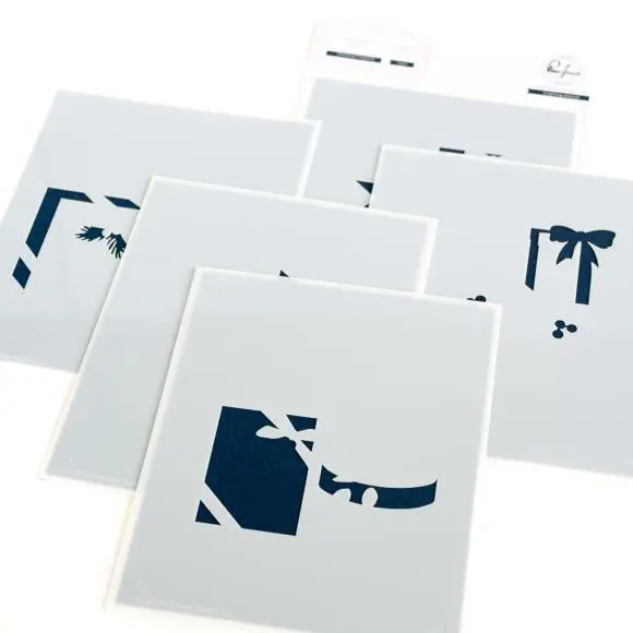 Pinkfresh Studio - Christmas Presents Coloring Stencils (5pcs)