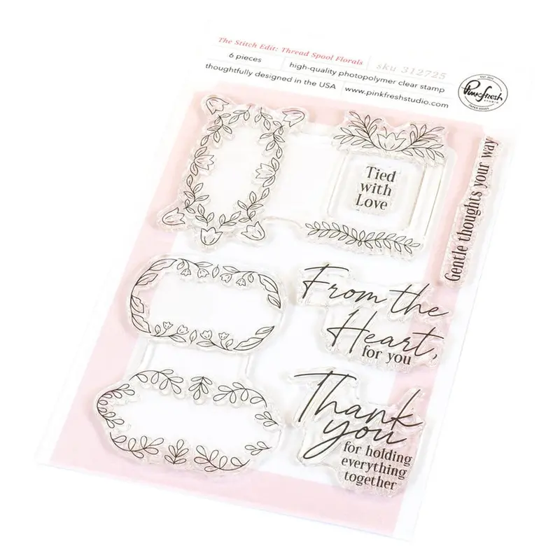 Pinkfresh Studio - The Stitch Edit Thread Spool Florals
