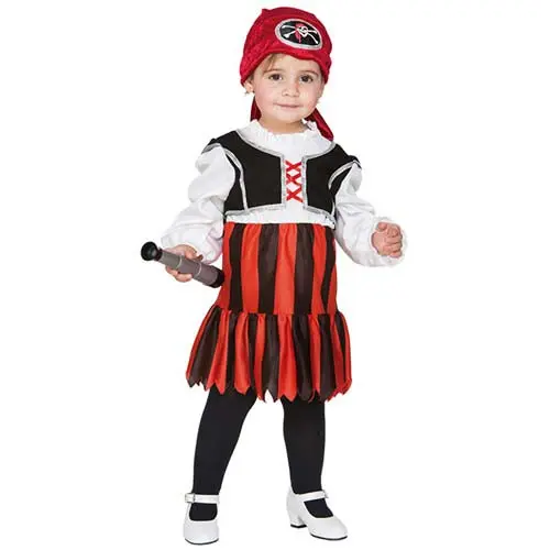 Piratenmeisje 1-2 jaar (80-91cm)