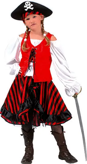 Piratenmeisje Blackheart mt.152
