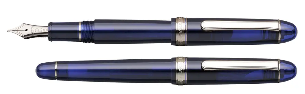 Platinum #3776 Century Chartres Blue CT vulpen