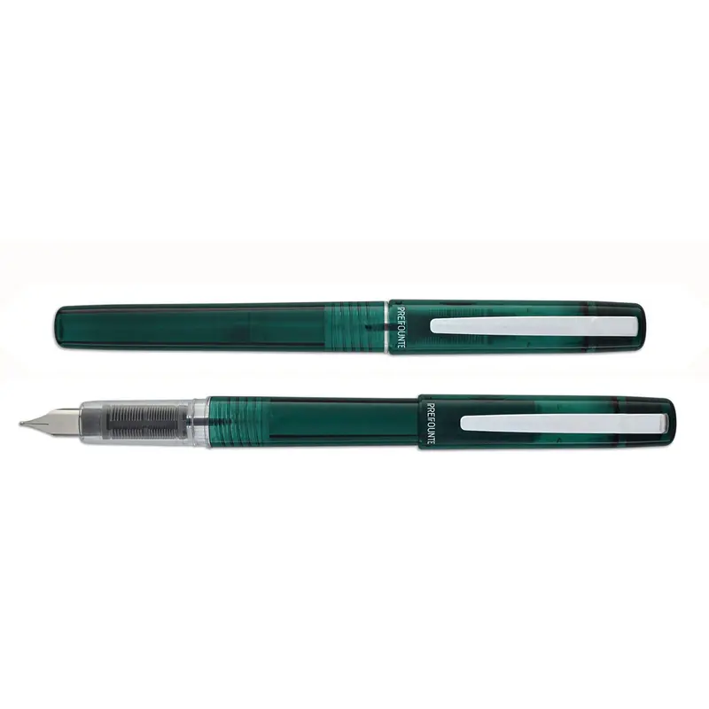 Platinum Prefounte Dark Emerald vulpen