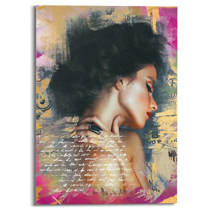 Plexiglasschilderij Glamour Lady 70x50