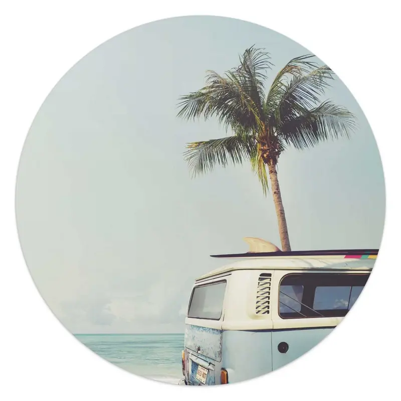 Plexiglasschilderij Summer Vibe 50 Rond